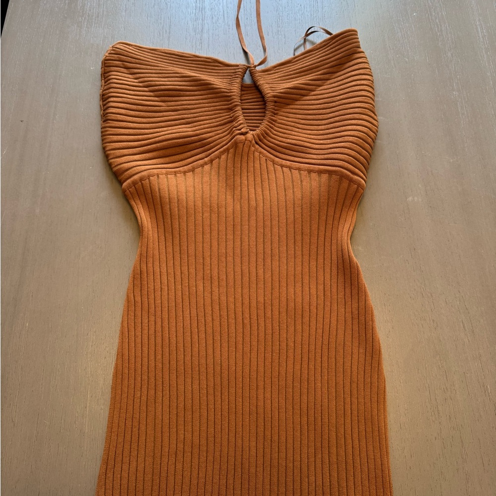 South Moon Under Strapless brown Dress
